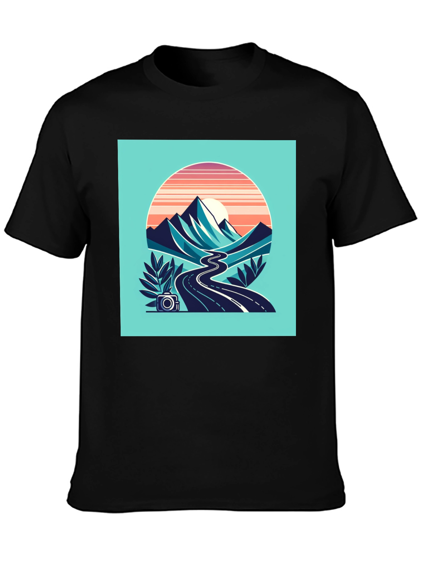 Retro Mountain Road Trip Graphic Tee