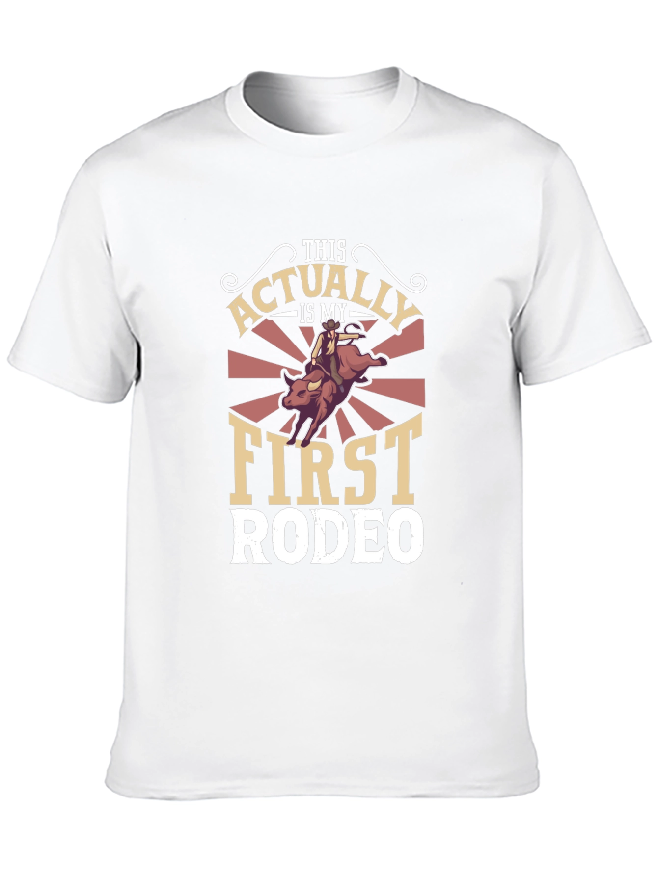 Funny First Rodeo Graphic Tee - Western Style
