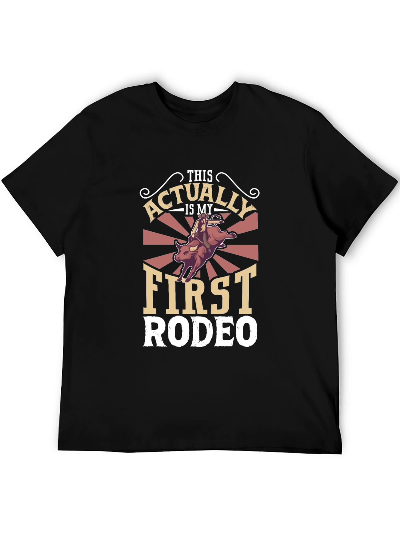 Funny First Rodeo Graphic Tee - Western Style