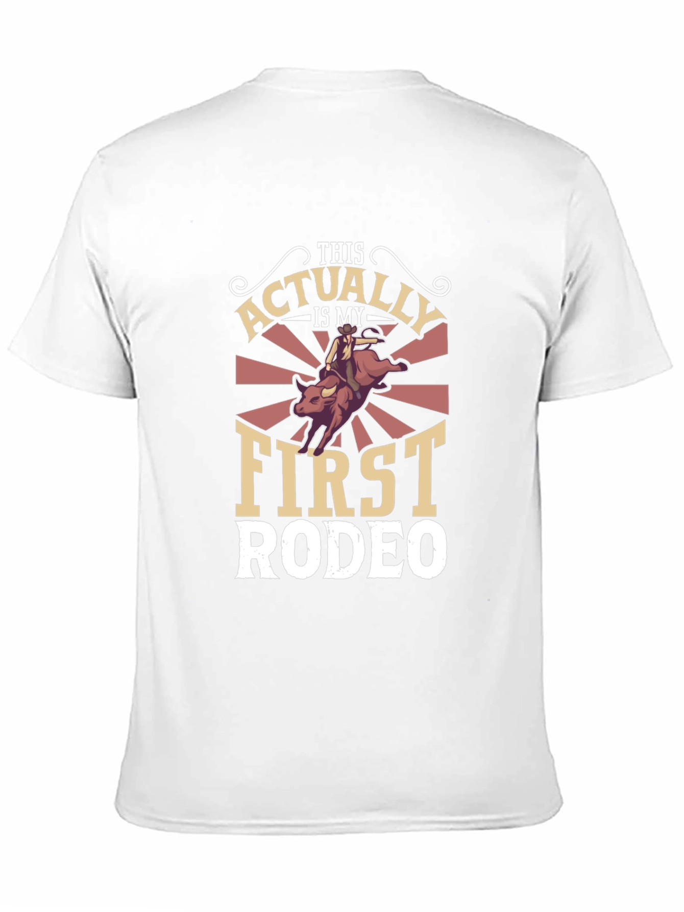 Funny First Rodeo Graphic Tee - Western Style