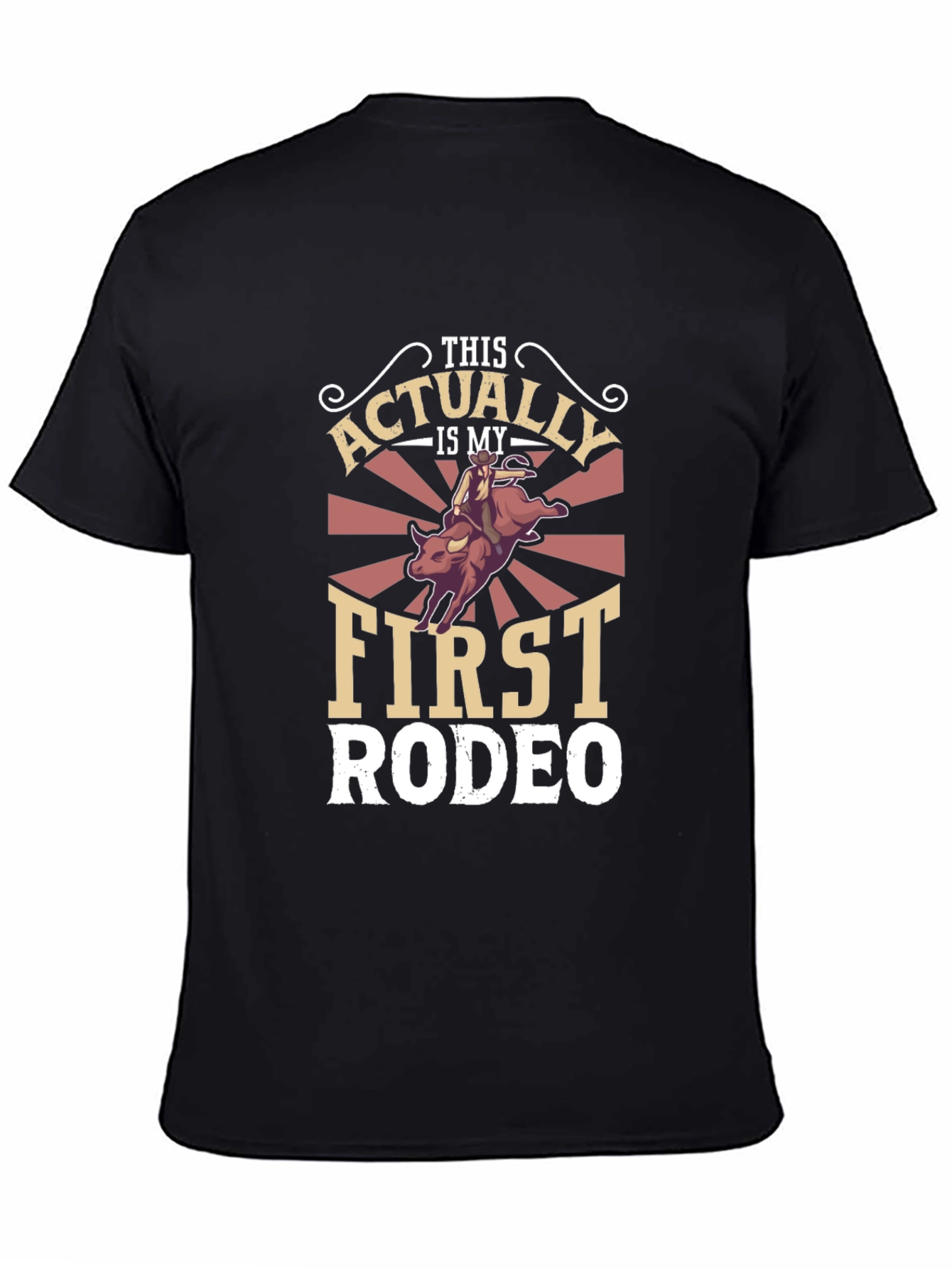 Funny First Rodeo Graphic Tee - Western Style