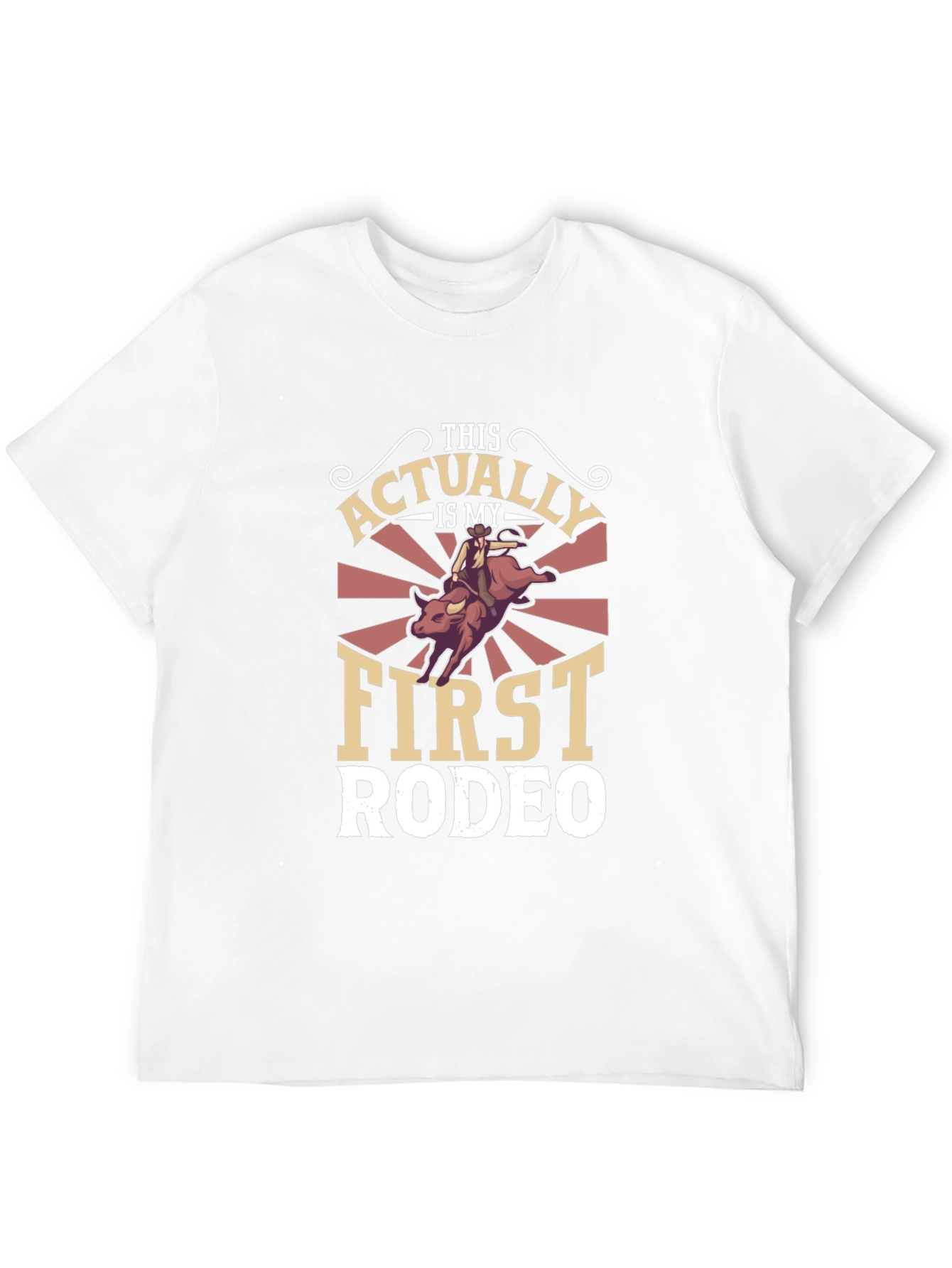 Funny First Rodeo Graphic Tee - Western Style
