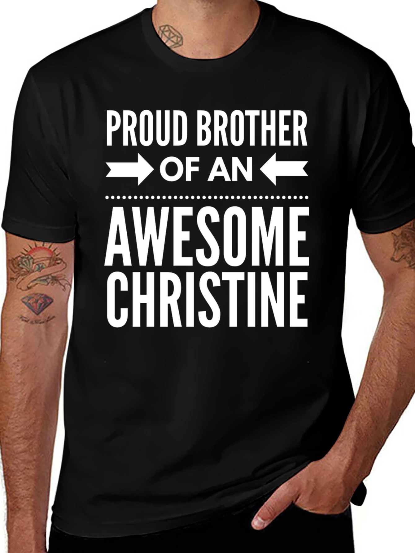 Proud Brother of an Awesome Christine T-Shirt