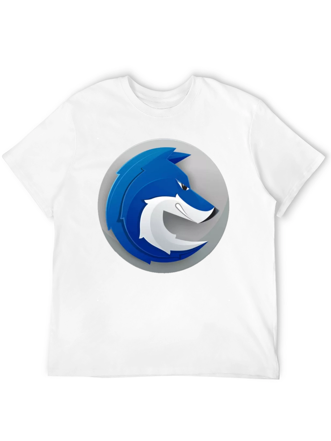 Cool Blue Wolf Graphic T-Shirt