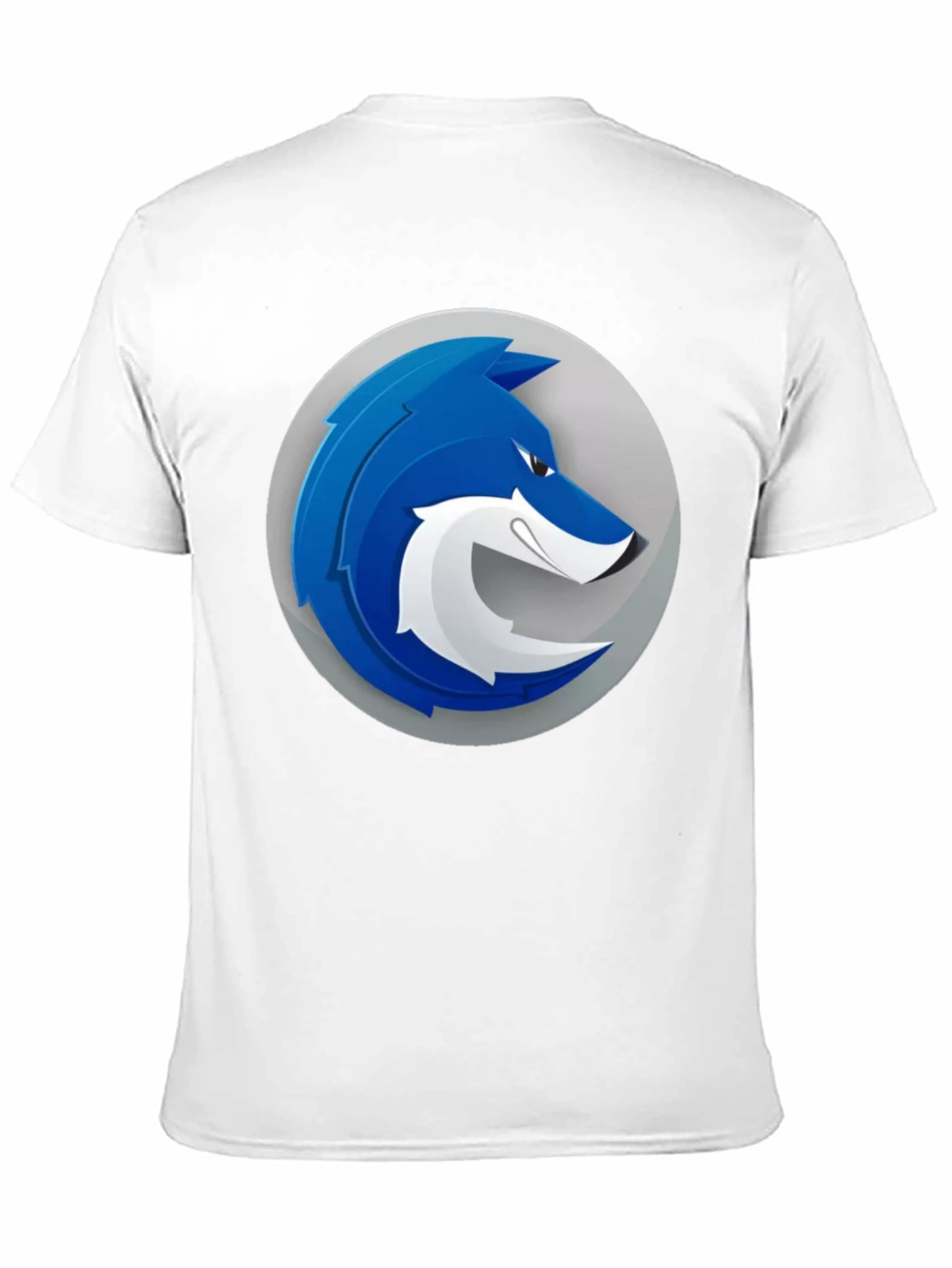 Cool Blue Wolf Graphic T-Shirt