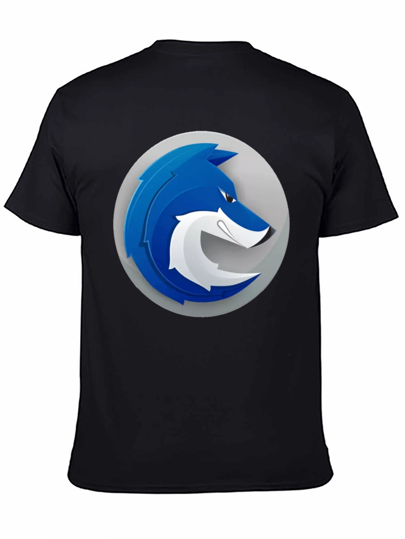 Cool Blue Wolf Graphic T-Shirt