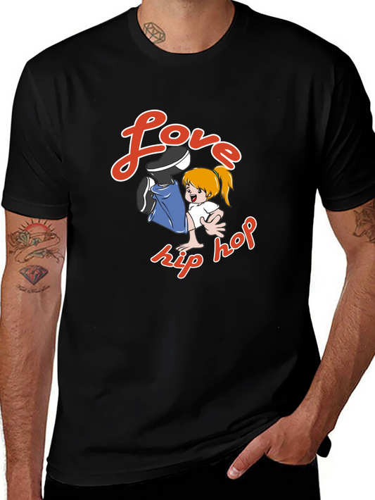 Love Hip Hop Black Graphic Tee
