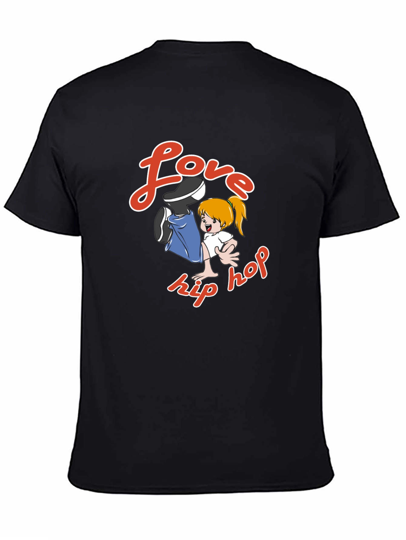 Love Hip Hop Black Graphic Tee