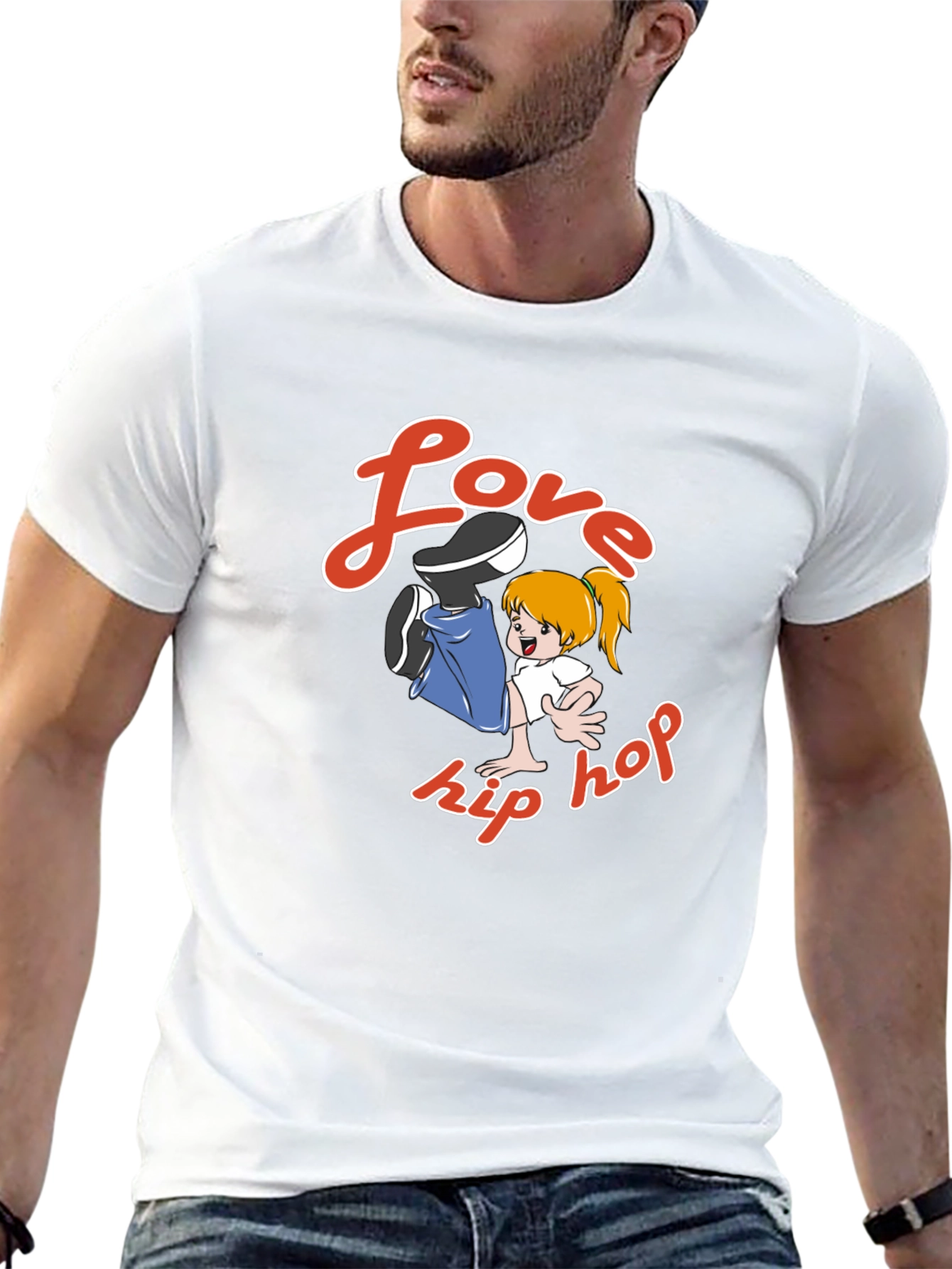 Love Hip Hop Black Graphic Tee