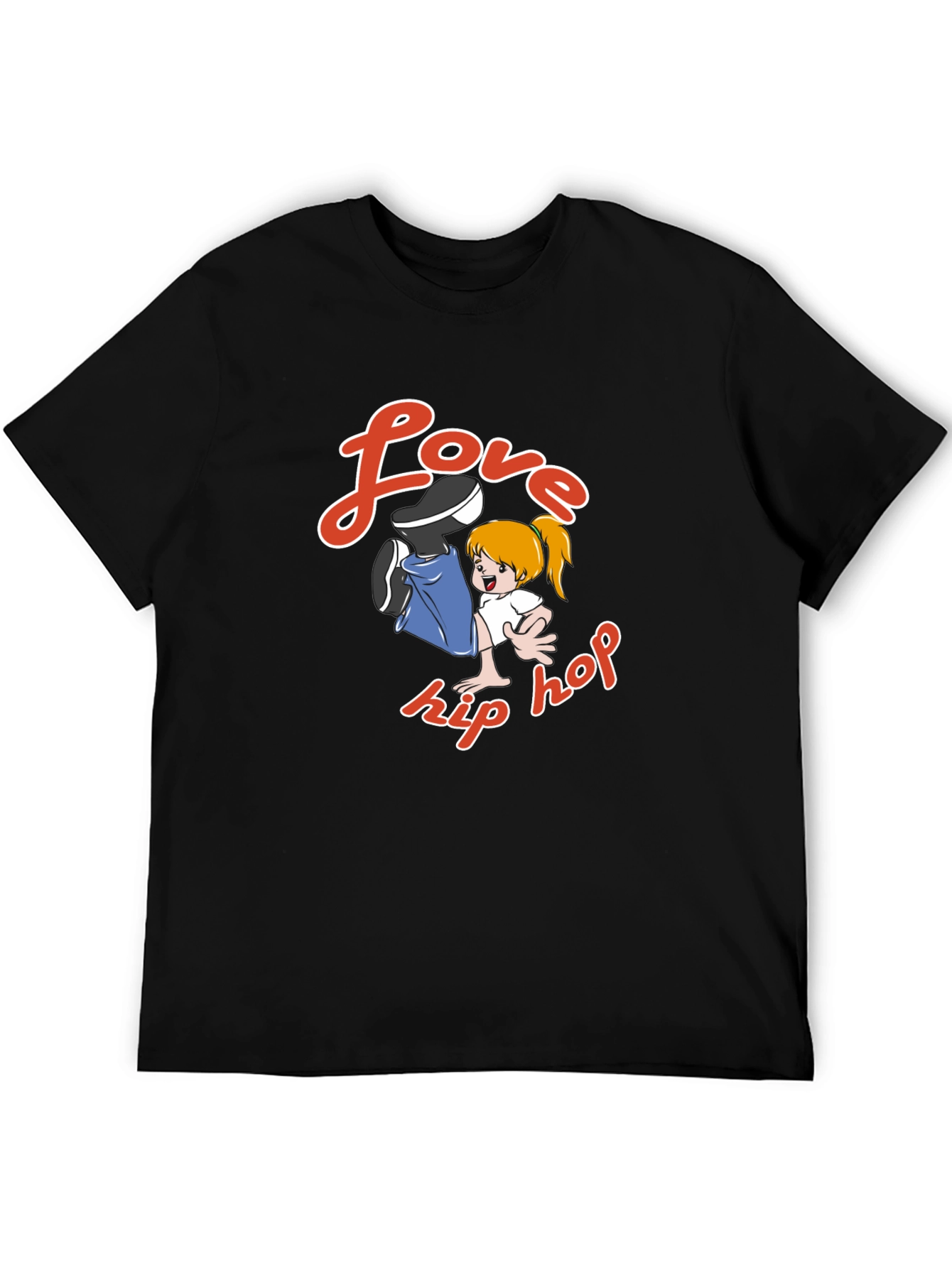 Love Hip Hop Black Graphic Tee