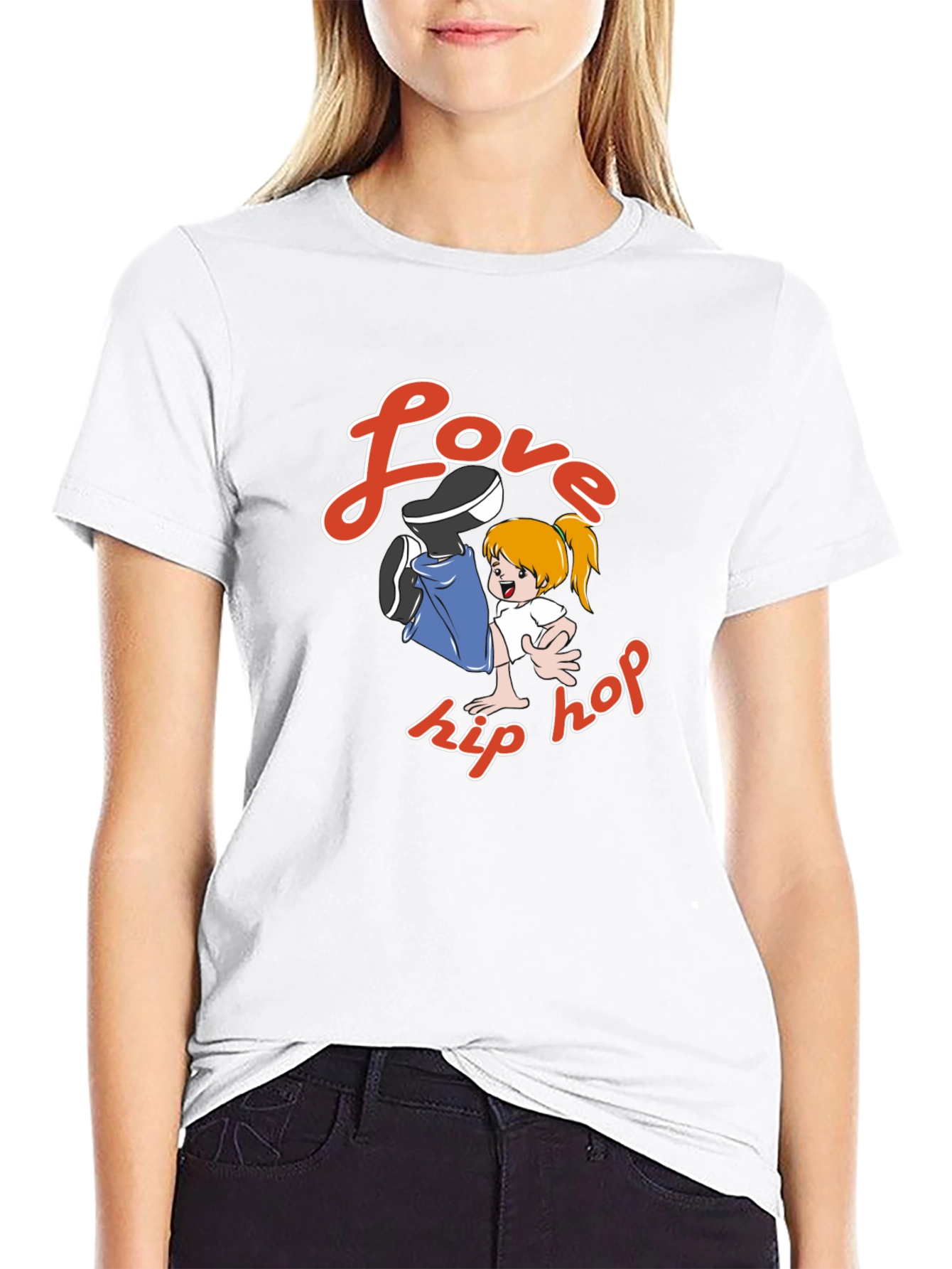 Love Hip Hop Black Graphic Tee