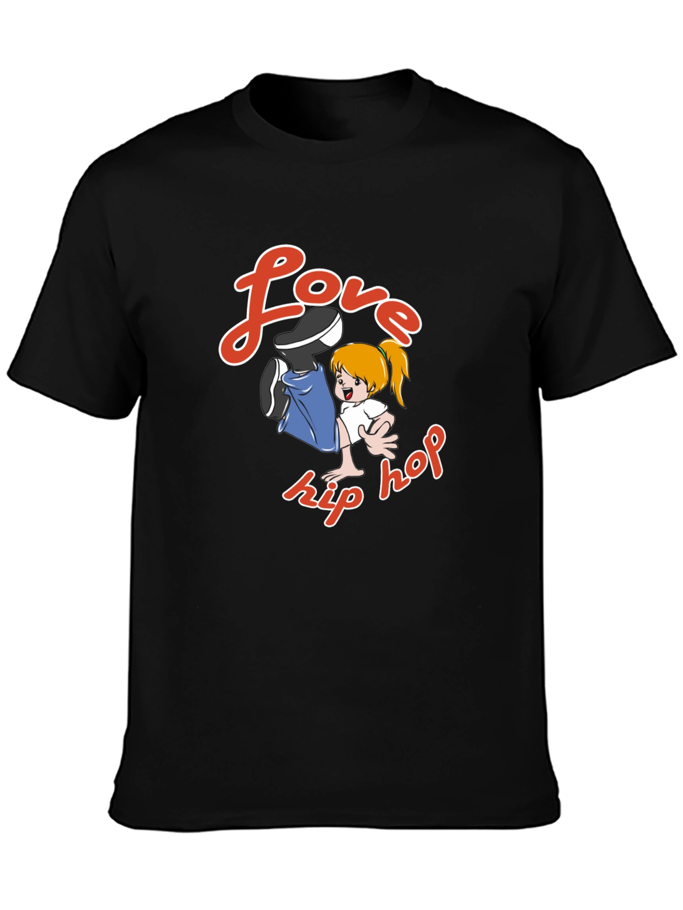 Love Hip Hop Black Graphic Tee