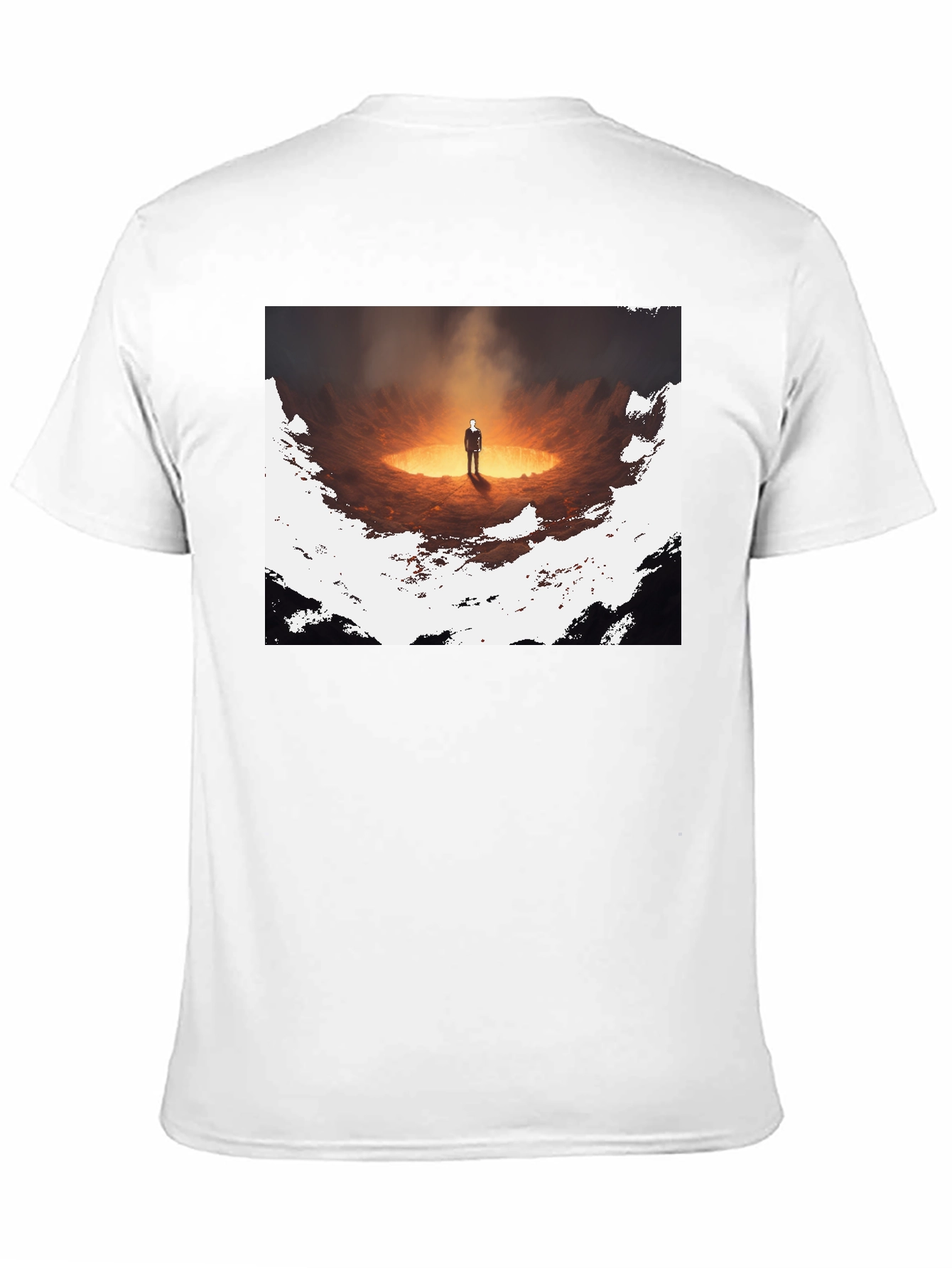 Inferno Man Graphic Tee - Stylish Black T-Shirt