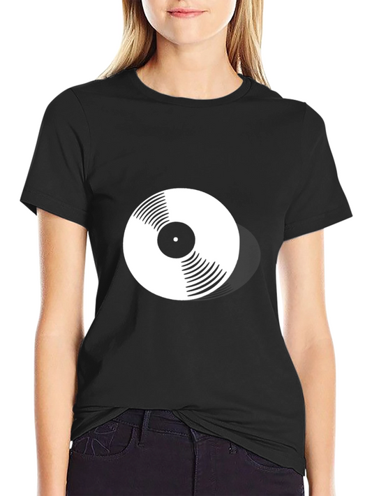 Vinyl Record Graphic Tee - Classic Music Lover T-Shirt