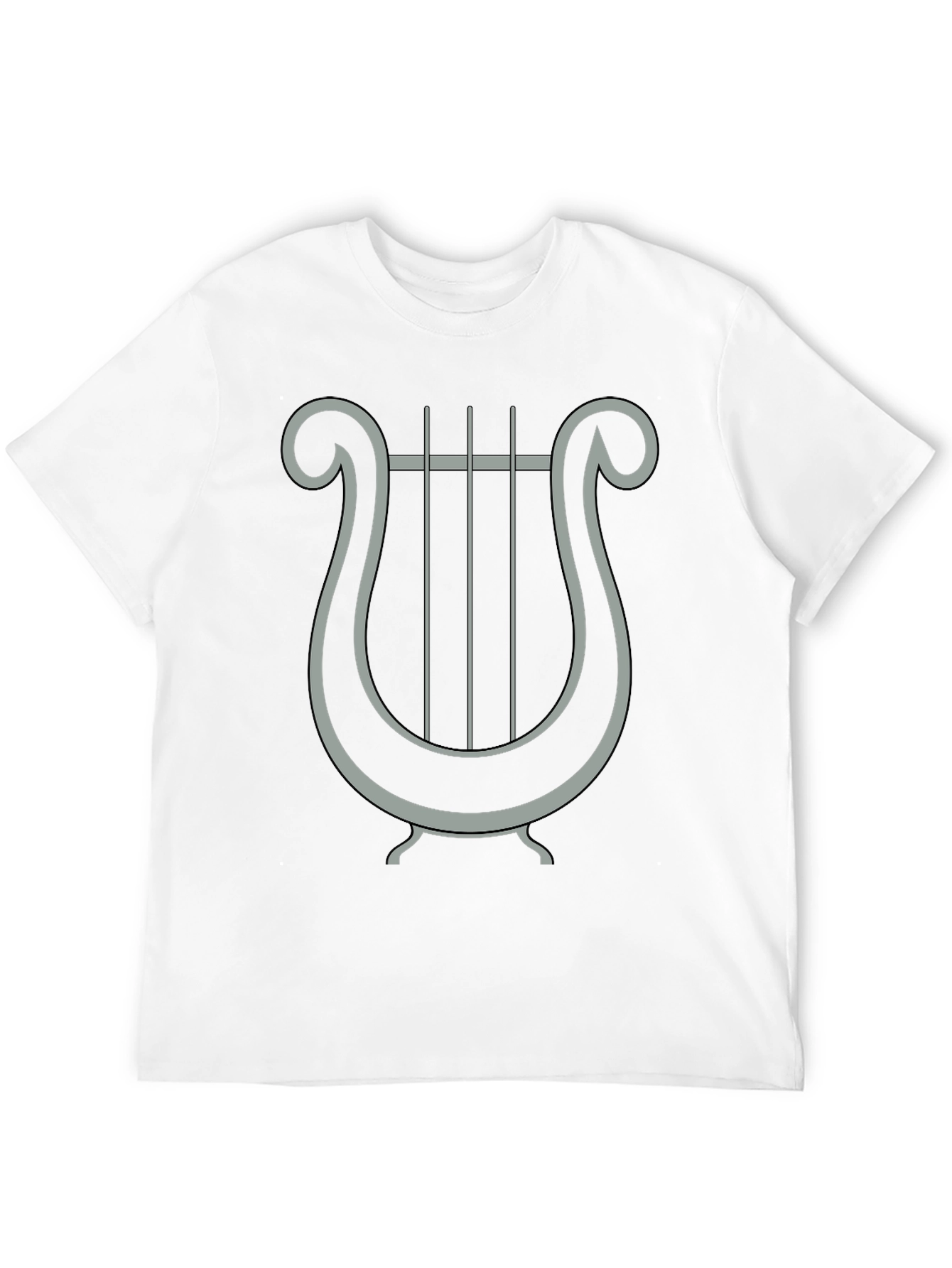 Lyre Graphic Tee - Classic Design Black T-Shirt
