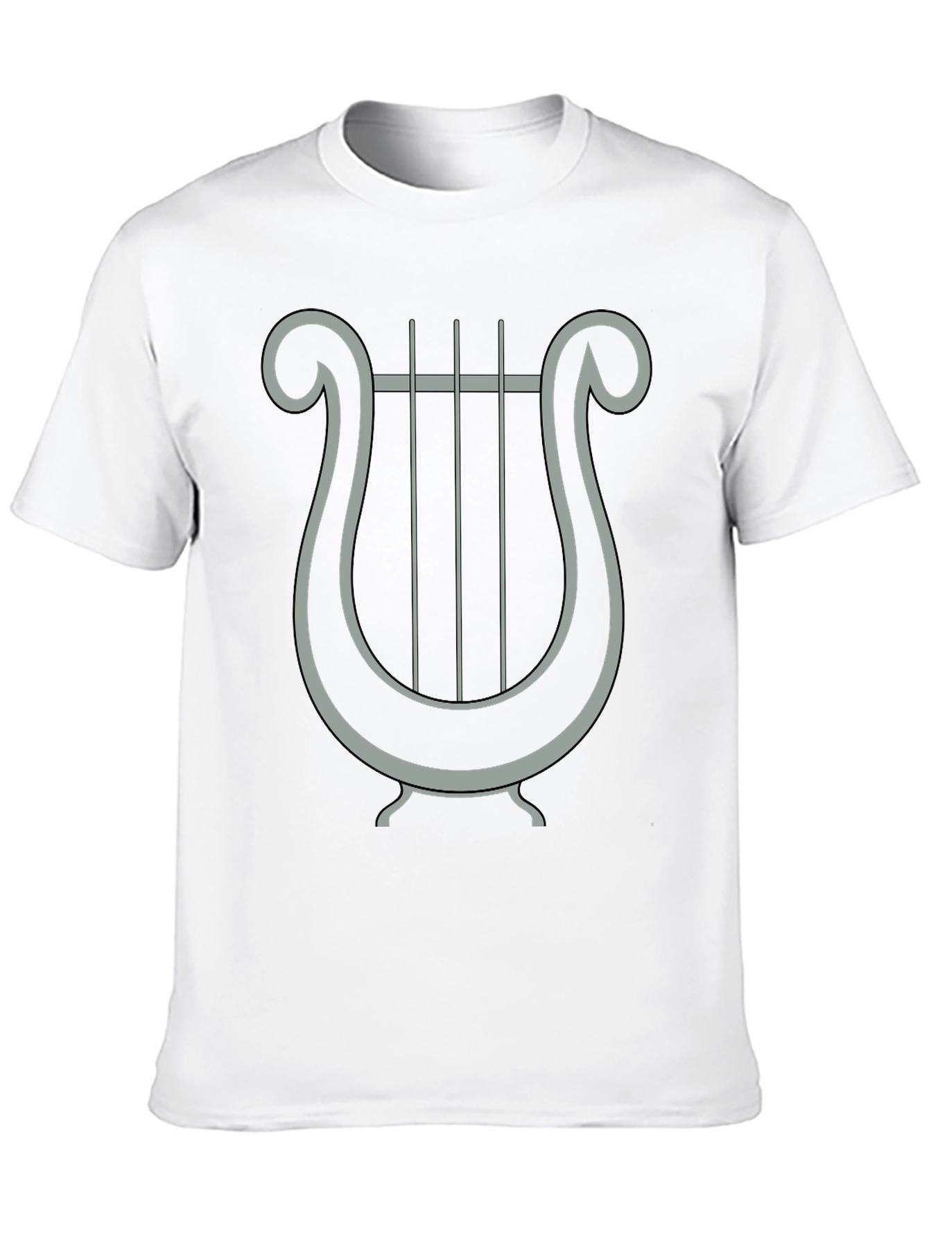 Lyre Graphic Tee - Classic Design Black T-Shirt