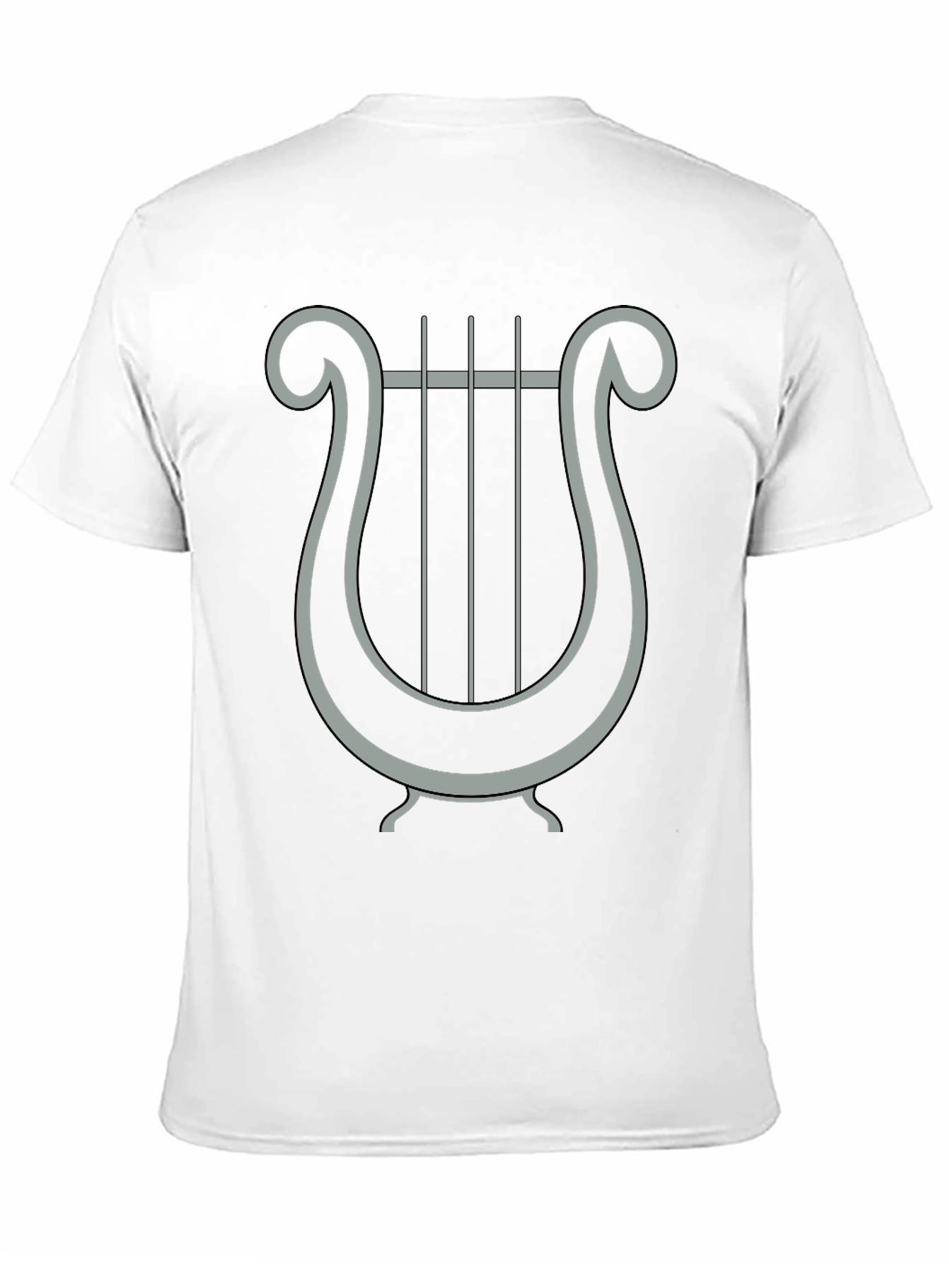 Lyre Graphic Tee - Classic Design Black T-Shirt