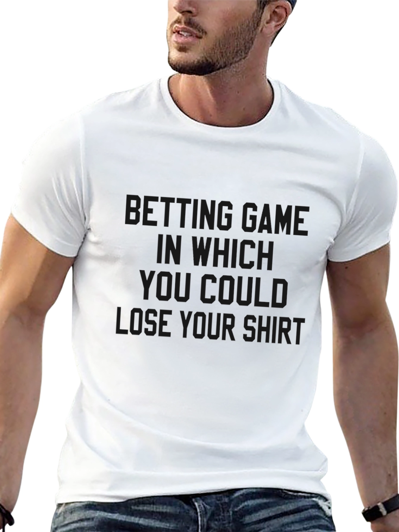 Lose Your Shirt Graphic Tee - Black Casual T-Shirt