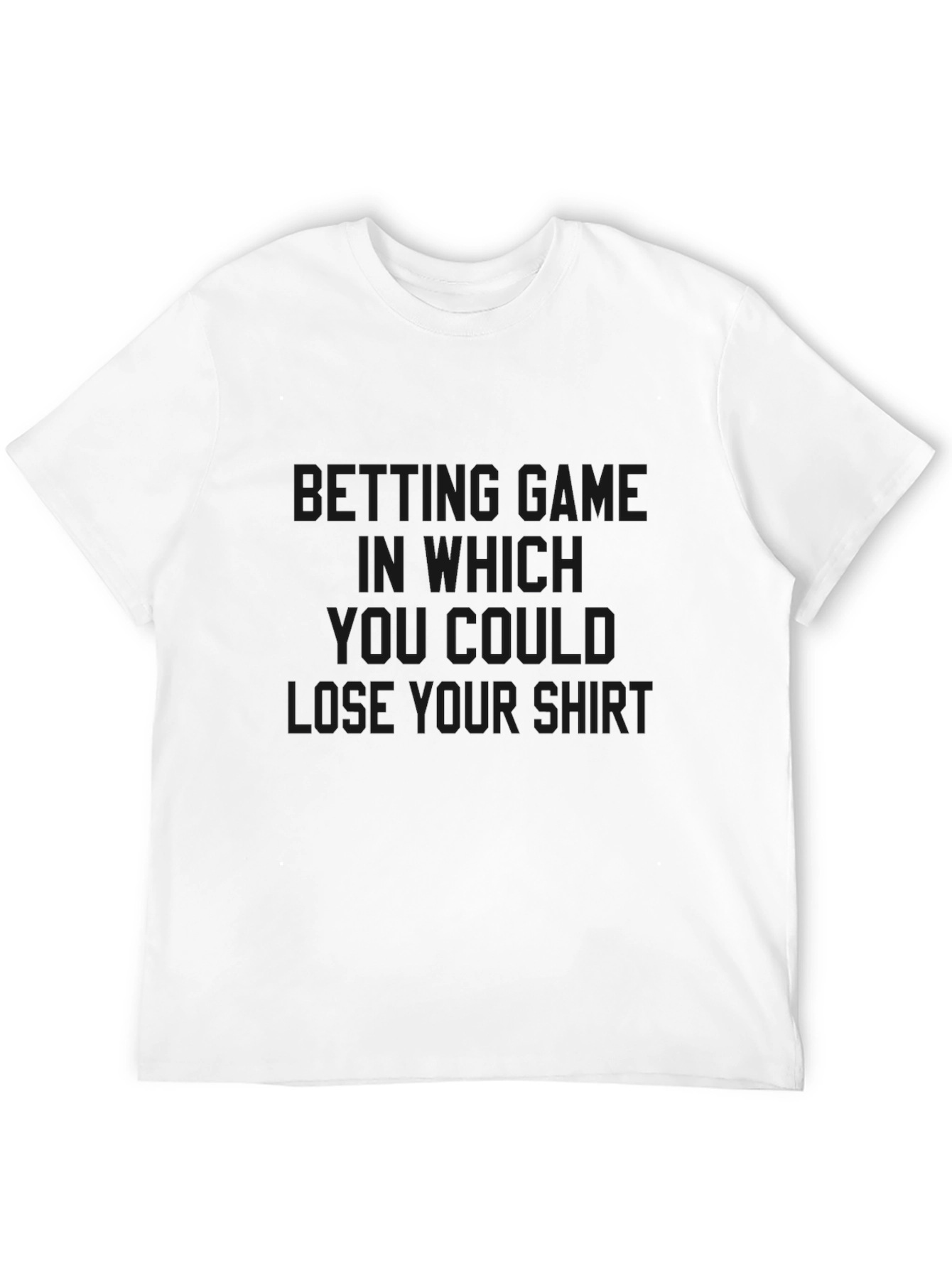 Lose Your Shirt Graphic Tee - Black Casual T-Shirt