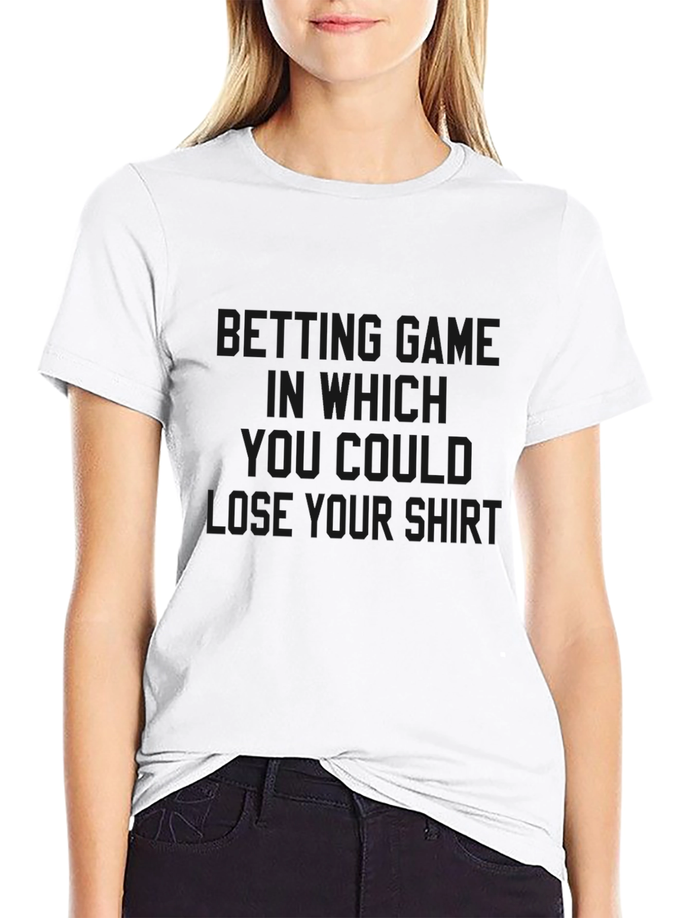 Lose Your Shirt Graphic Tee - Black Casual T-Shirt