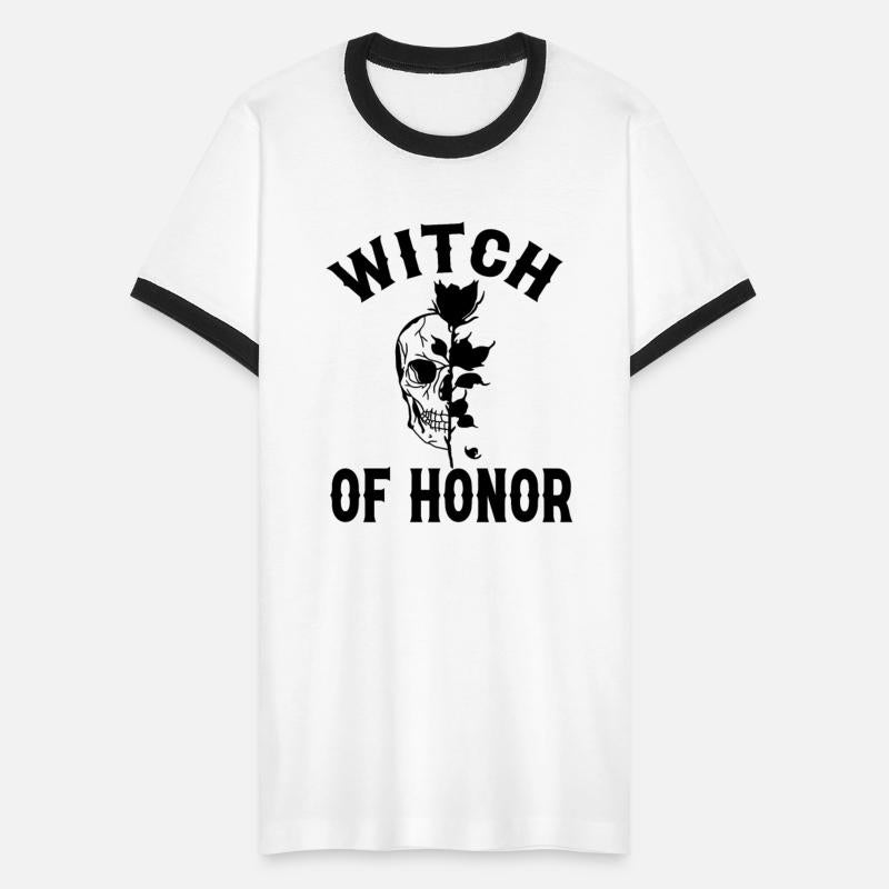 Bachelorette Witch Of Honor Skull and Black Rose