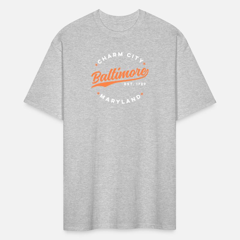 Baltimore Charm City Maryland Red White Text