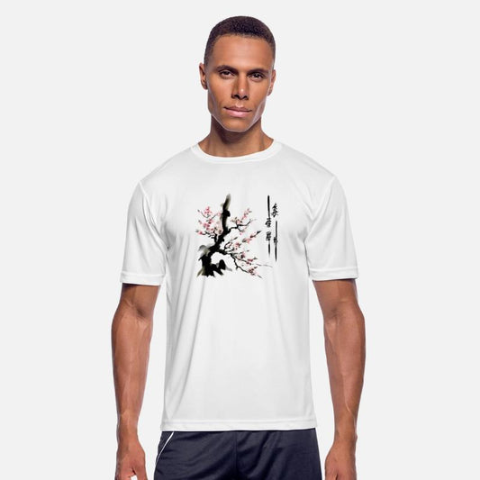 Bamboo Sakura blossoms with Japanese ink