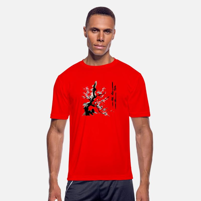 Bamboo Sakura blossoms with Japanese ink