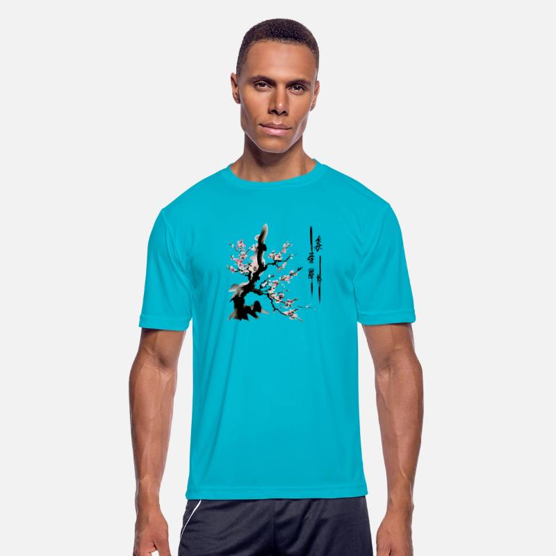 Bamboo Sakura blossoms with Japanese ink