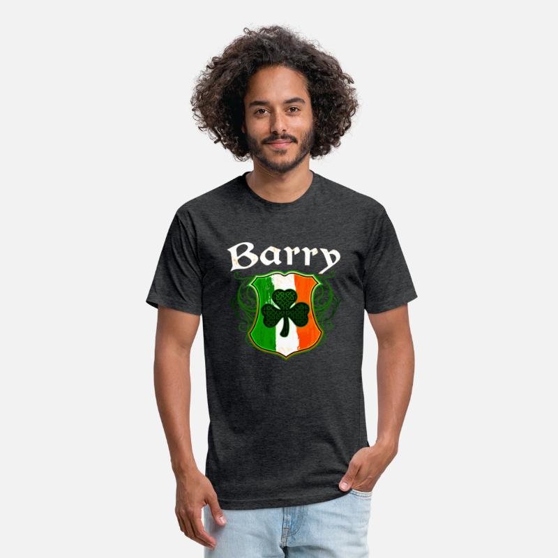 Barry Irish Surname Ireland Flag Shield Shamrock