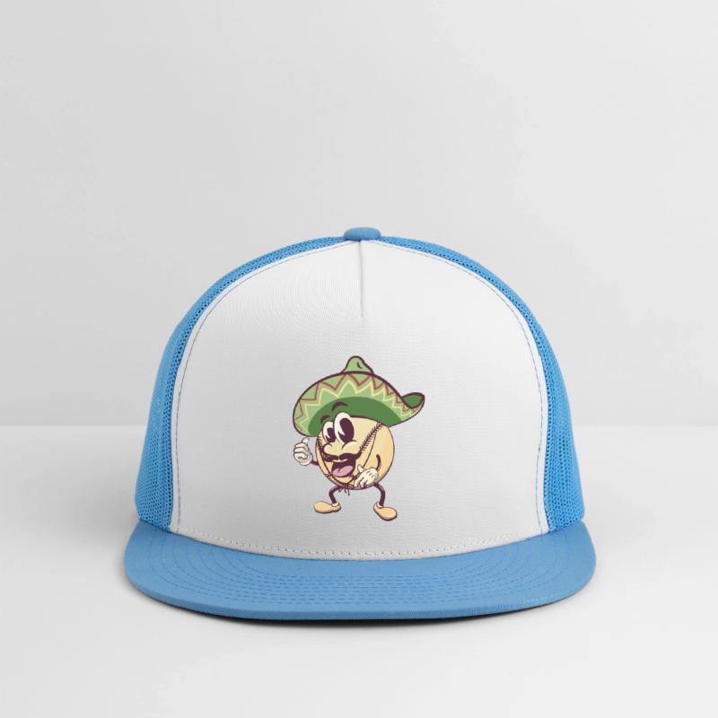 baseball cartoon wearing sombrero with thumb up