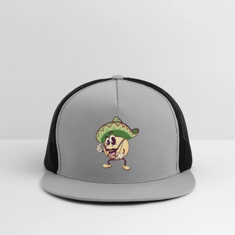 baseball cartoon wearing sombrero with thumb up
