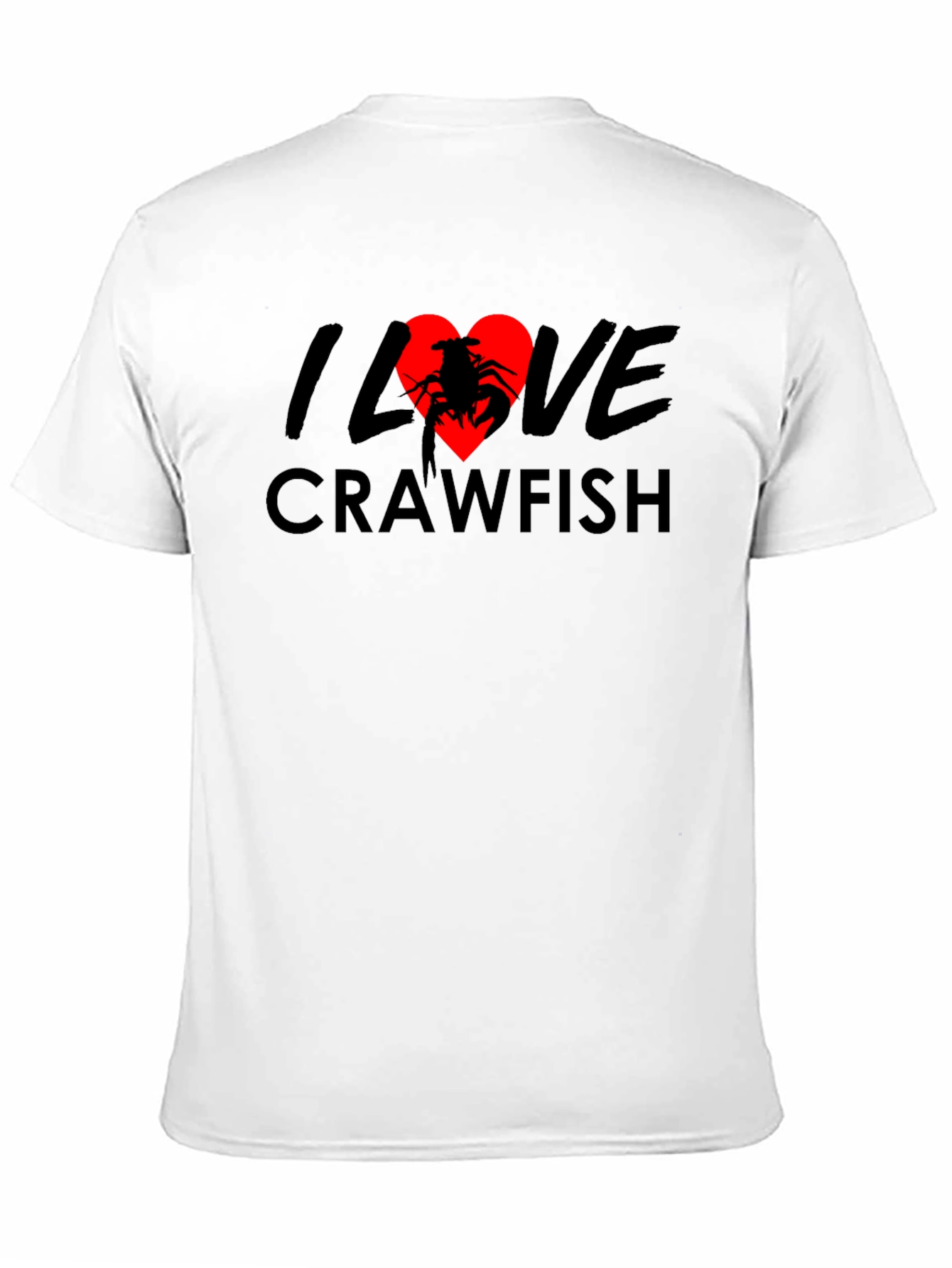 I Love Crawfish Black T-Shirt