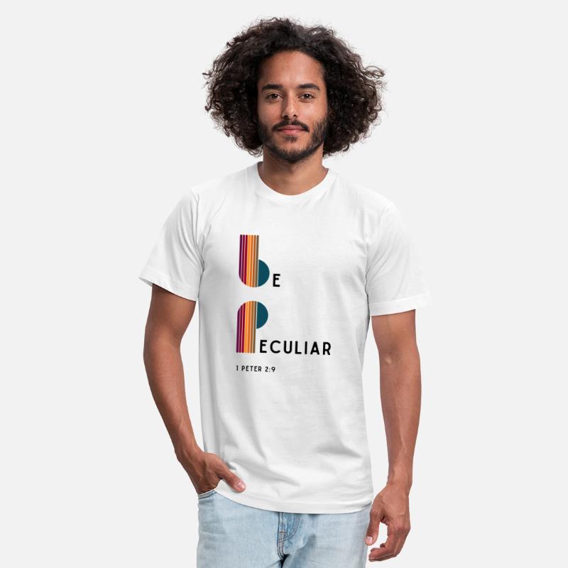 Be Peculiar Christian Retro White Tee
