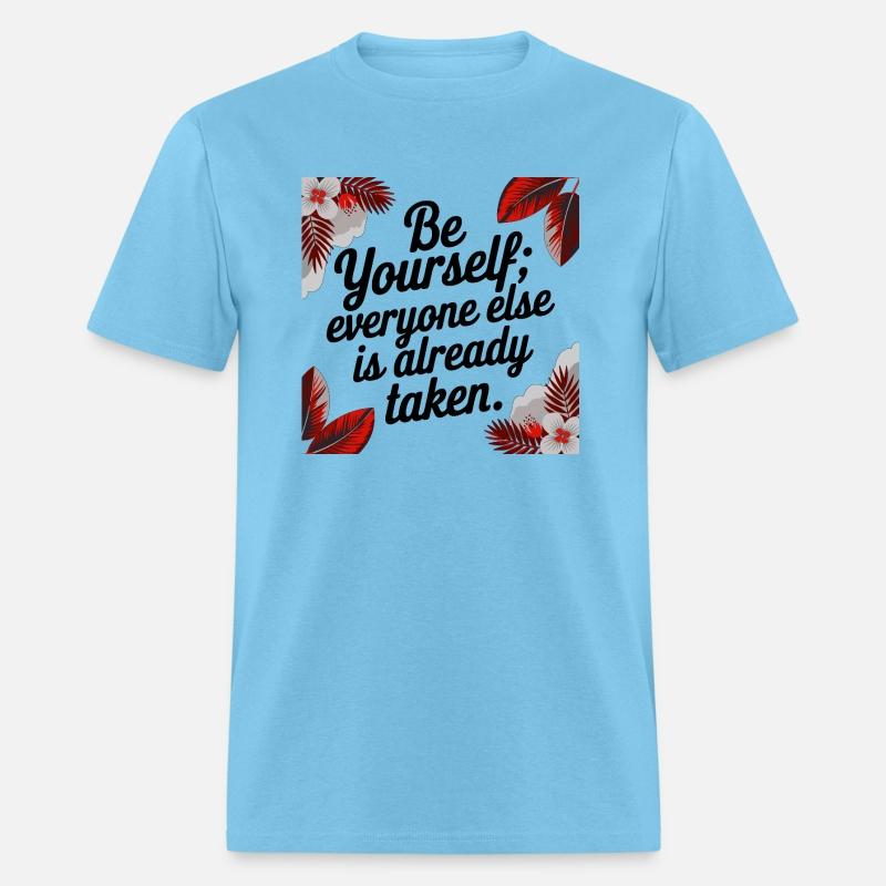 Be Yourself Quote Floral Design