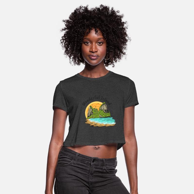 Beach Wonderful Island Beach Palm Trees Summer