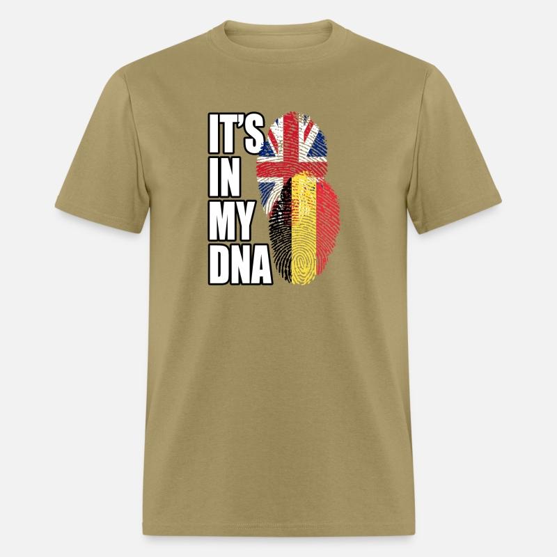 Belgian And British Mix Heritage DNA Flag