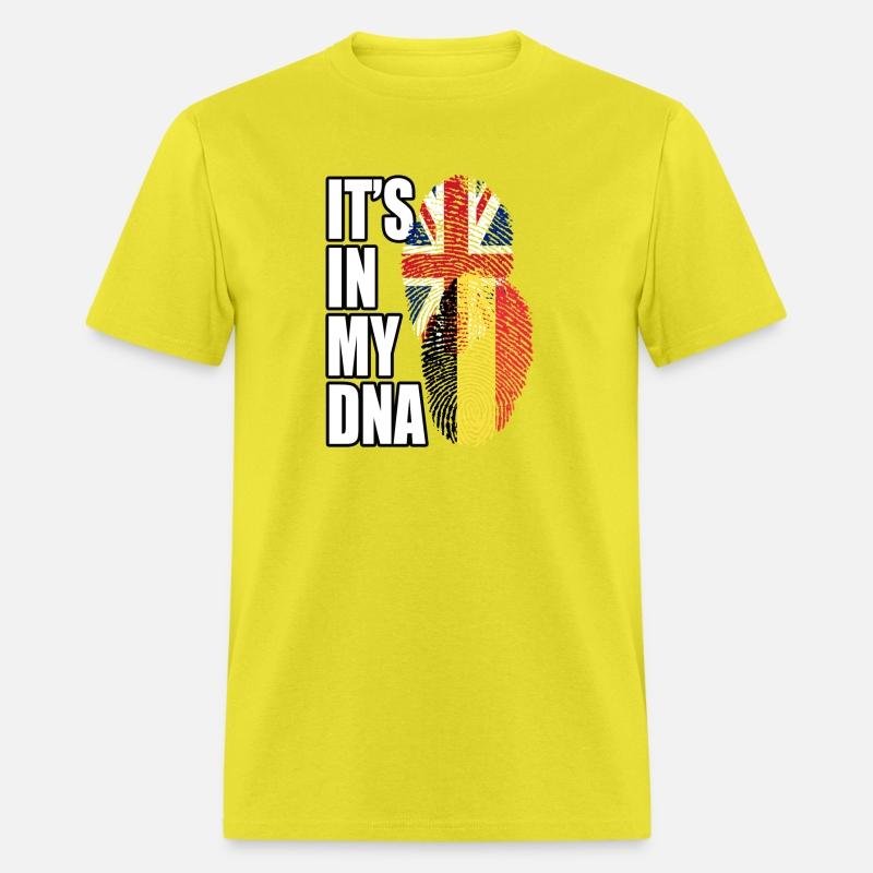 Belgian And British Mix Heritage DNA Flag