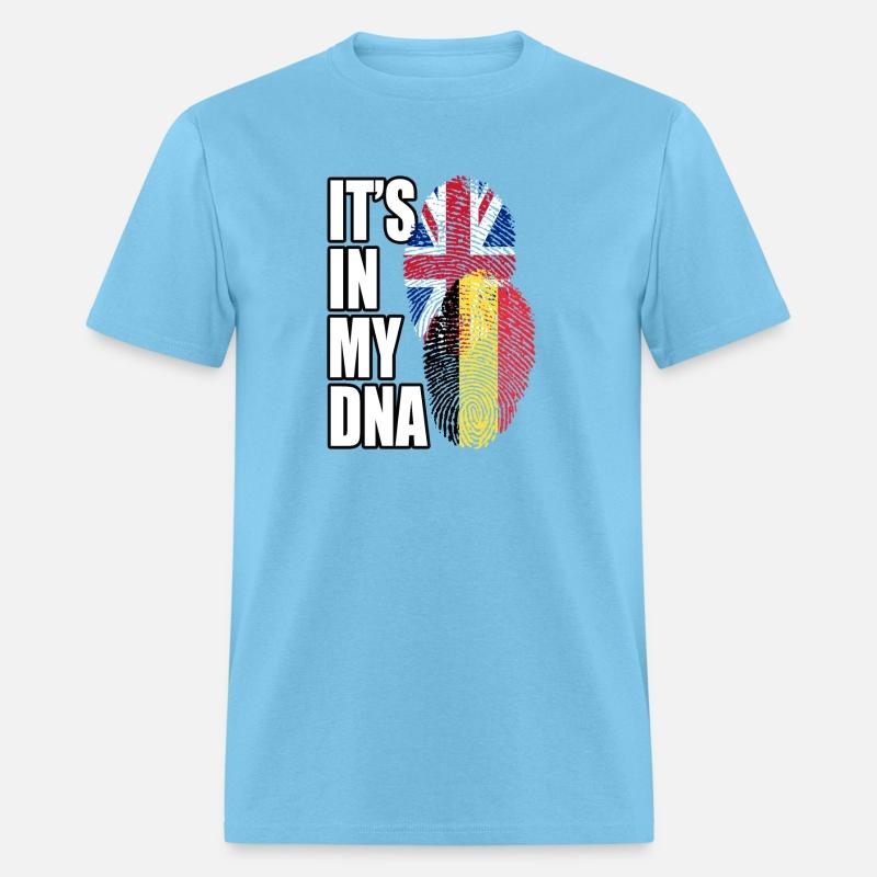 Belgian And British Mix Heritage DNA Flag