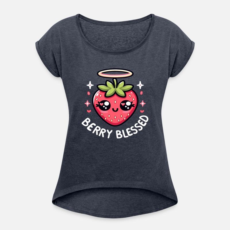 Berry Blessed Strawberry Cartoon Funny Christian
