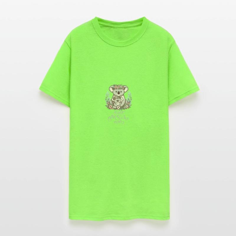 Best Mom Ever Koala Embrace Floral Wreath