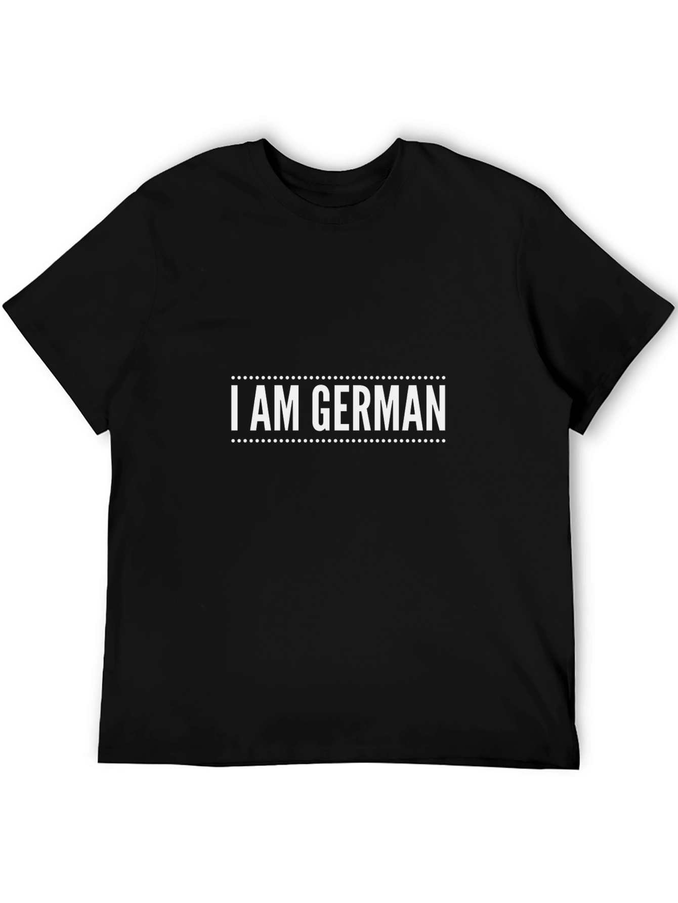 I Am German T-Shirt - Black Cotton Tee