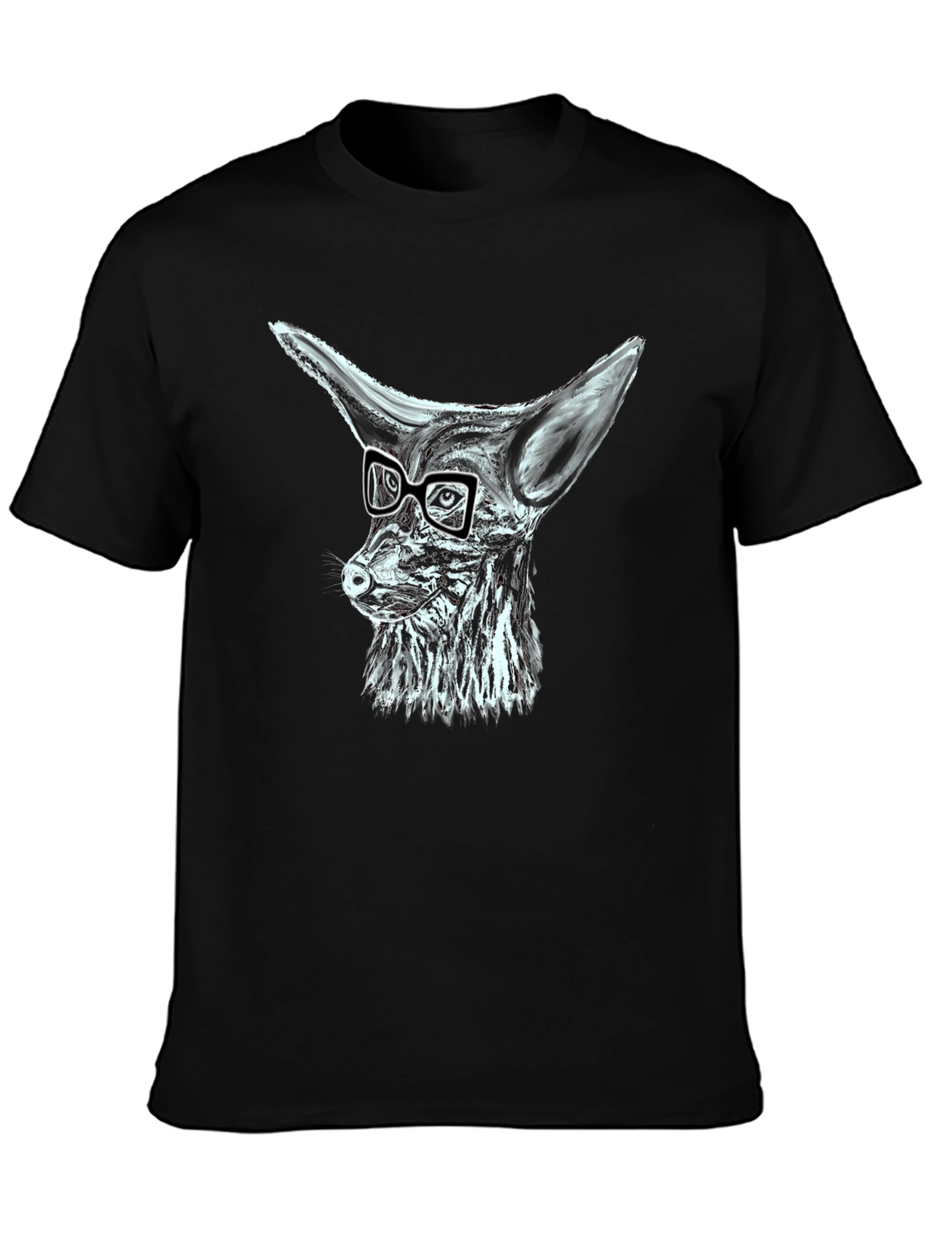 Cool Fox with Glasses Graphic T-Shirt