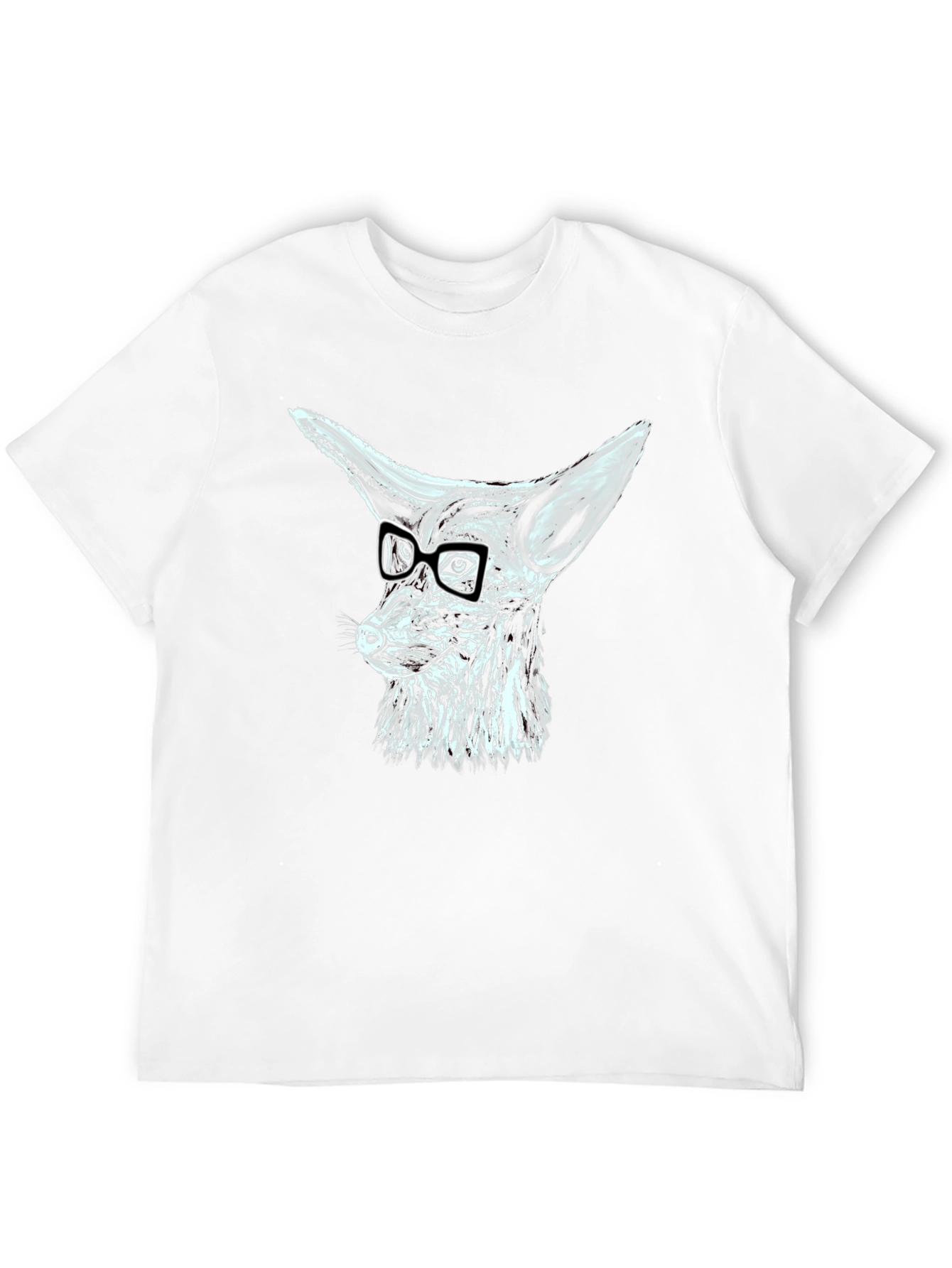 Cool Fox with Glasses Graphic T-Shirt