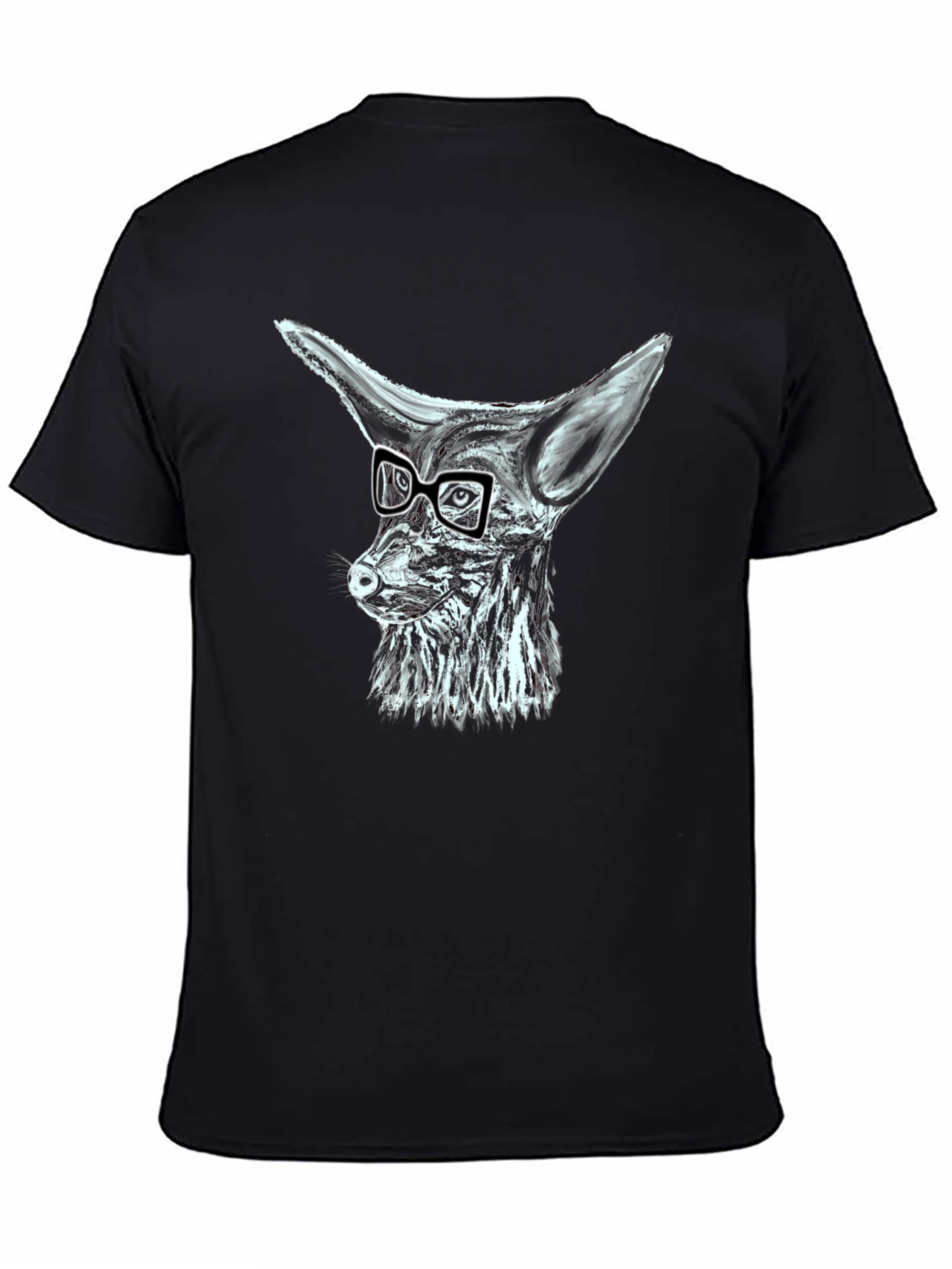 Cool Fox with Glasses Graphic T-Shirt