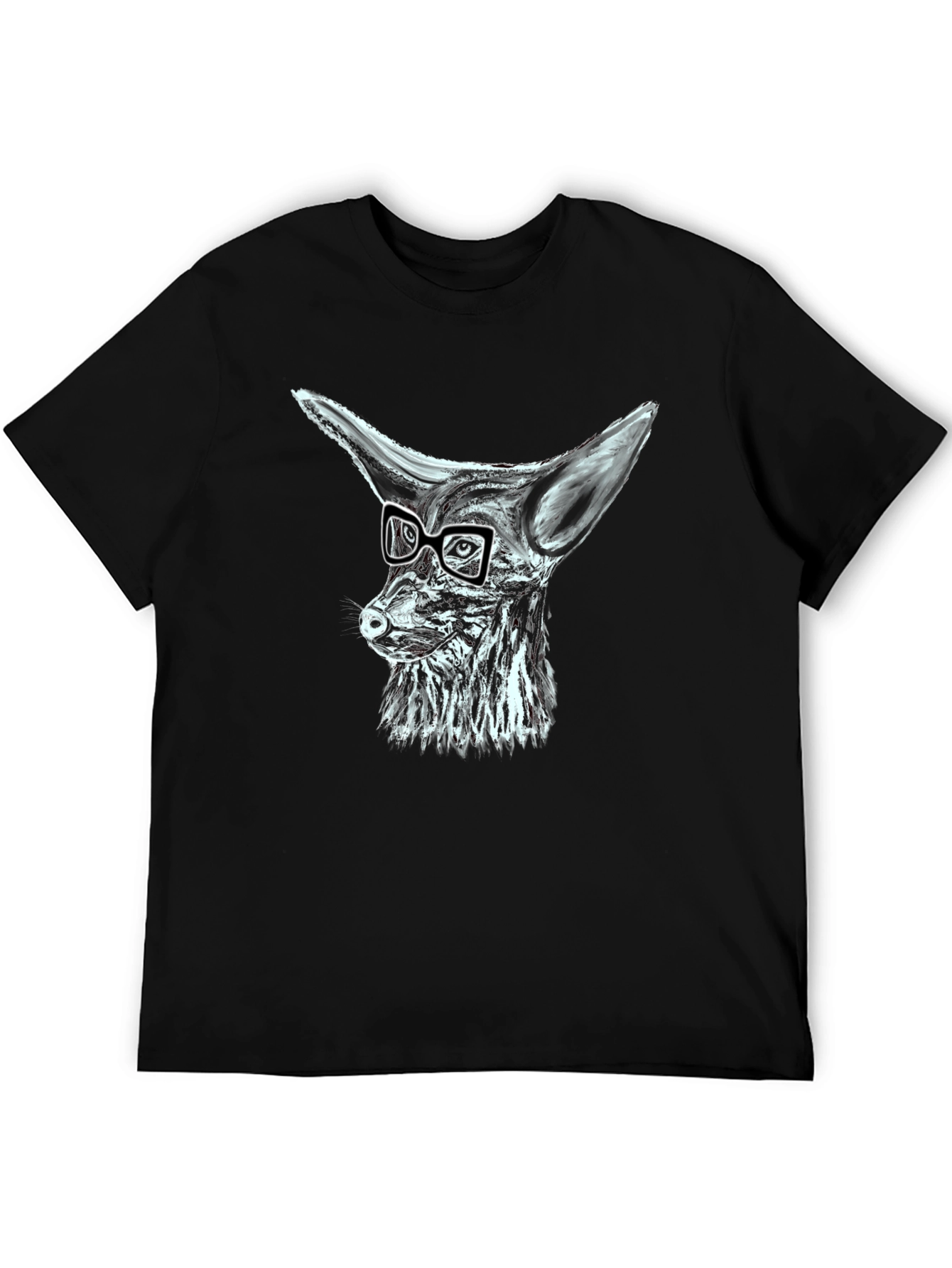 Cool Fox with Glasses Graphic T-Shirt