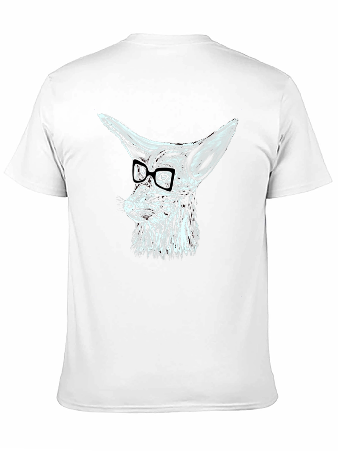 Cool Fox with Glasses Graphic T-Shirt