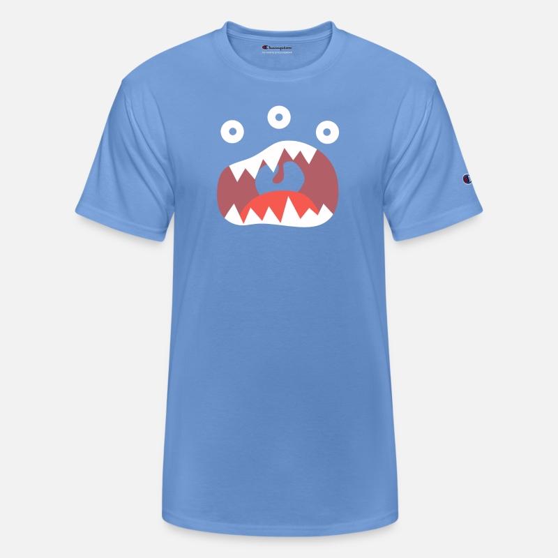 Big Mouth Monster Face with 3 Eyes and Fangs