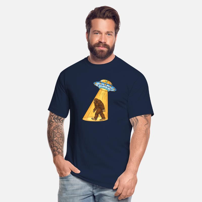 Bigfoot UFO Abduction T shirt Sasquatch Alien