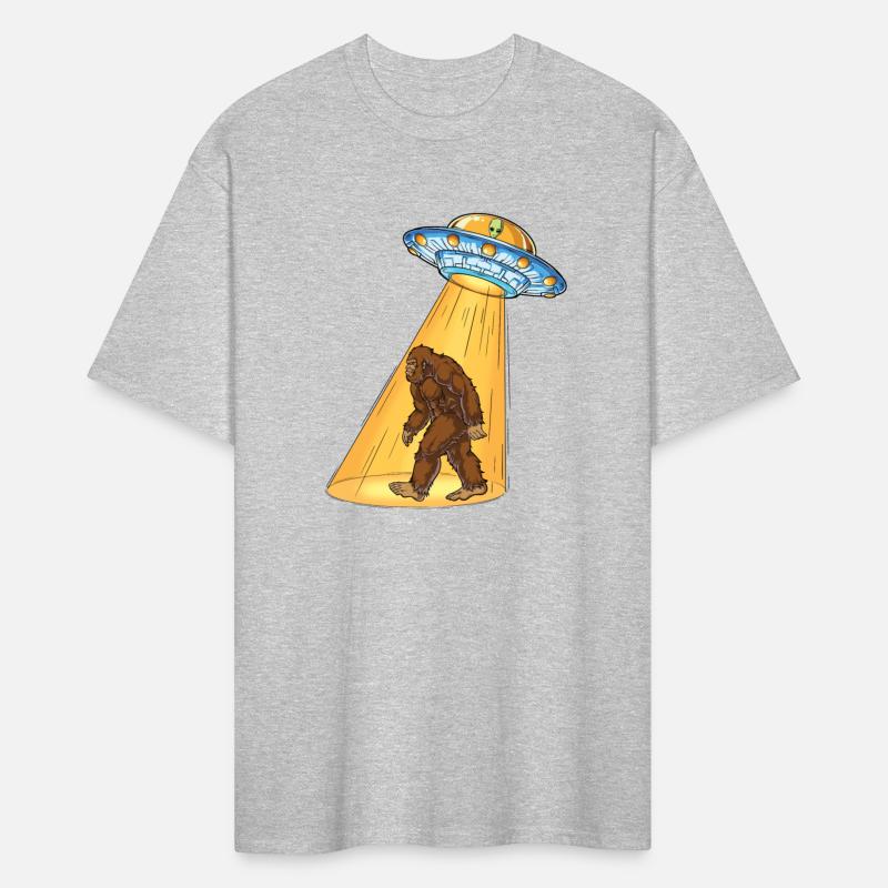 Bigfoot UFO Abduction T shirt Sasquatch Alien
